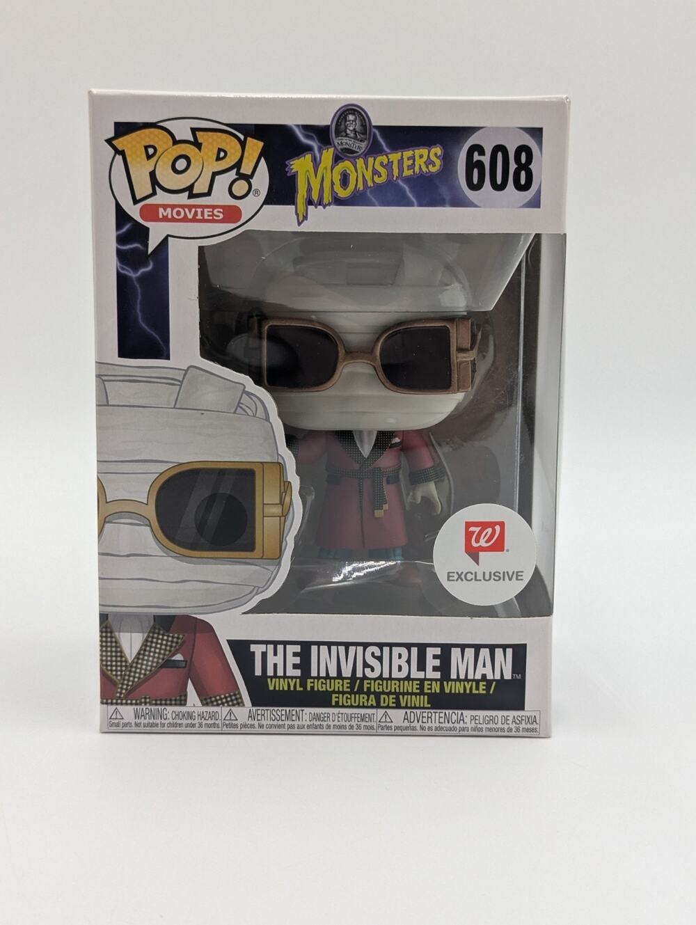 Funko Pop! Movies Universal Monsters 608 The Invisible Man - Walgreens Exclusive